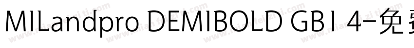MILandpro DEMIBOLD GB1 4字体转换